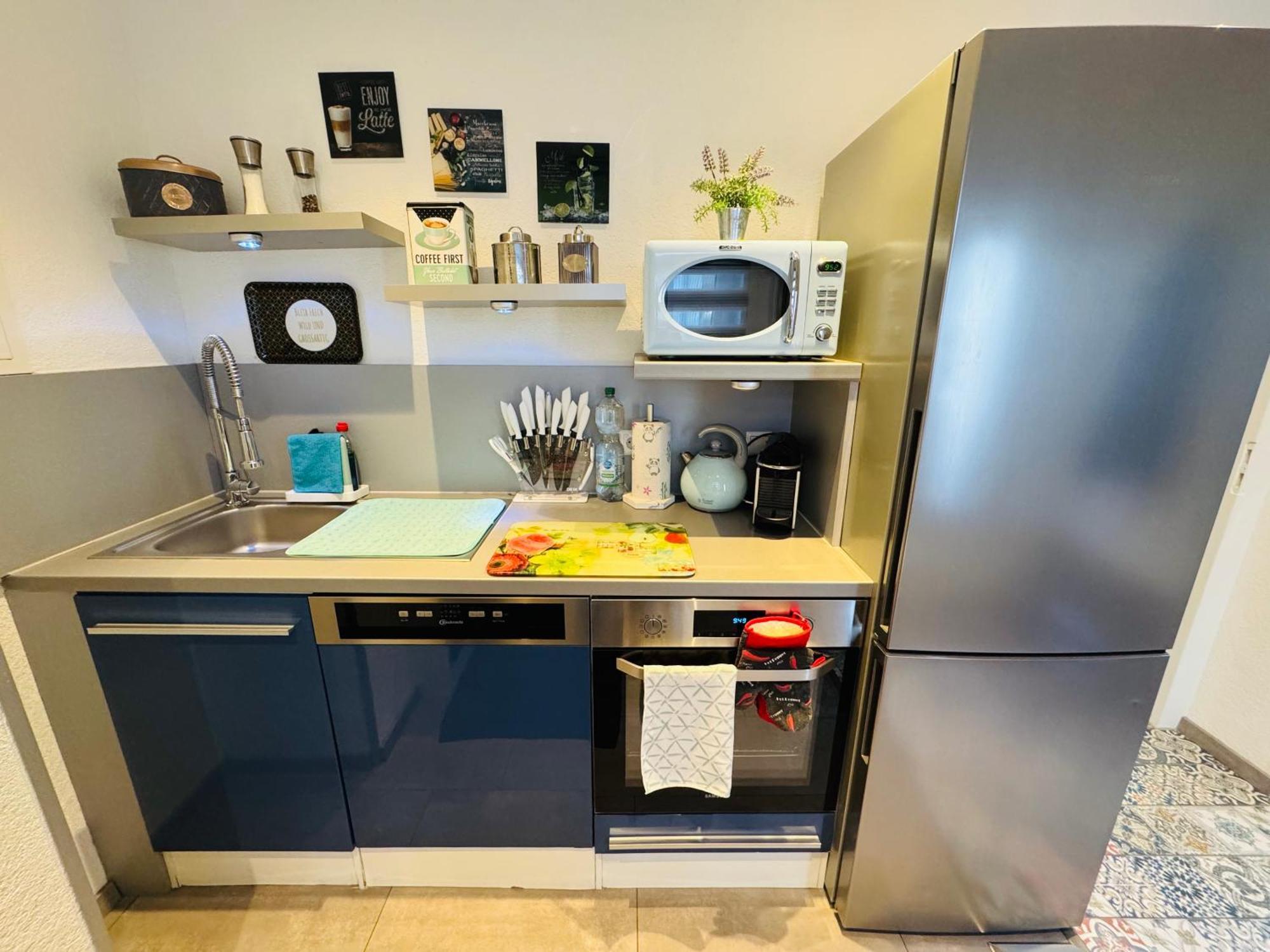 2 Room Galerie Einliegerwohnung In Rheinstetten, Messe Naehe, Rollstuhlfahrer Geeignet Esterno foto